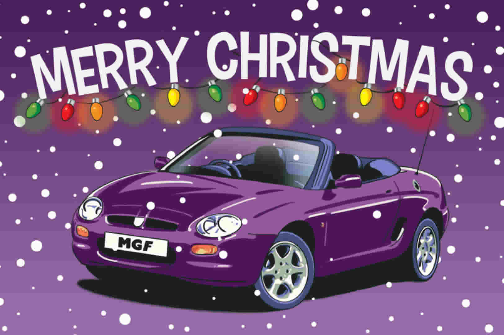 Amaranth Purple MGF Christmas Card
