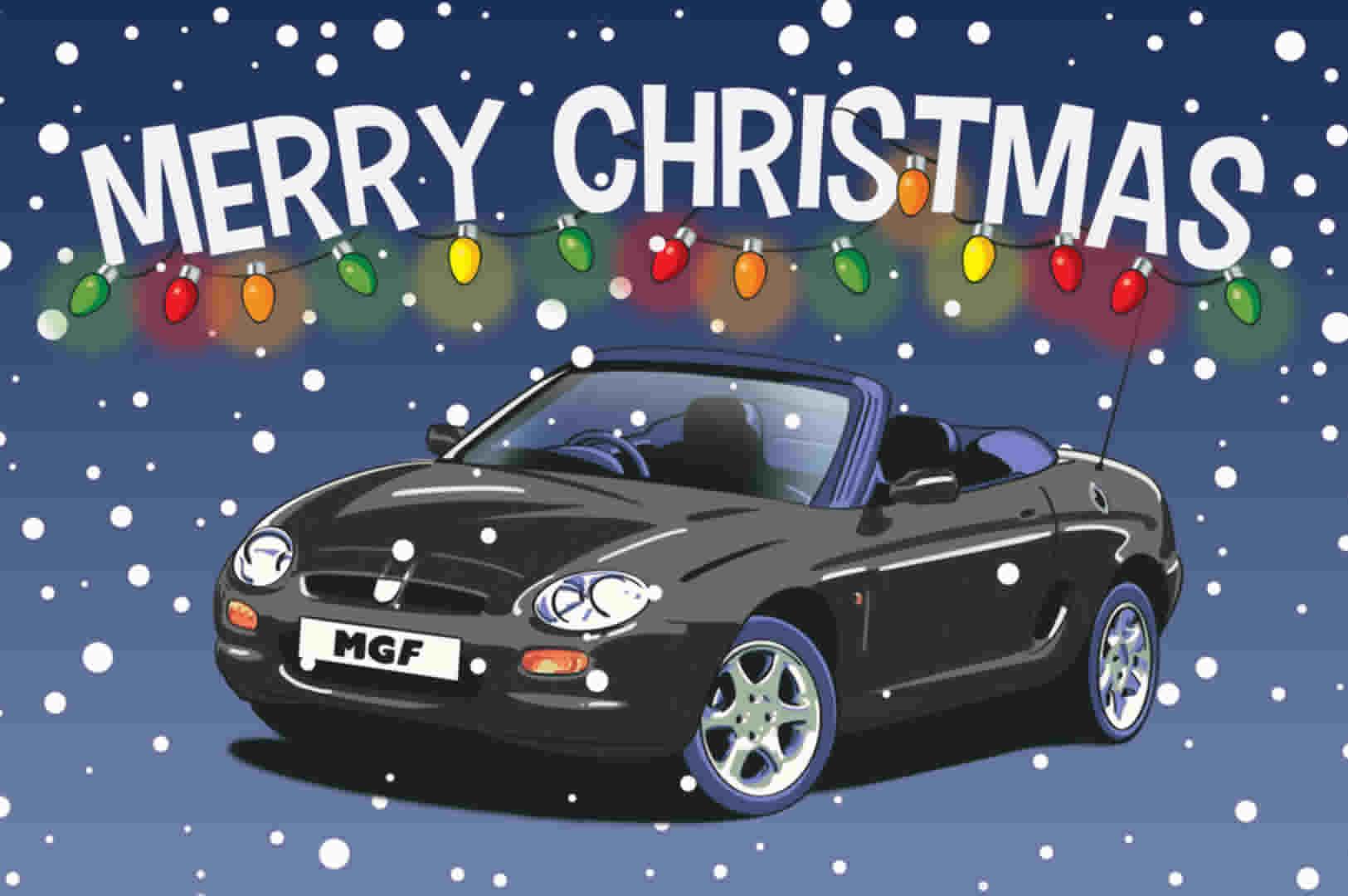 Black MGF Christmas Card