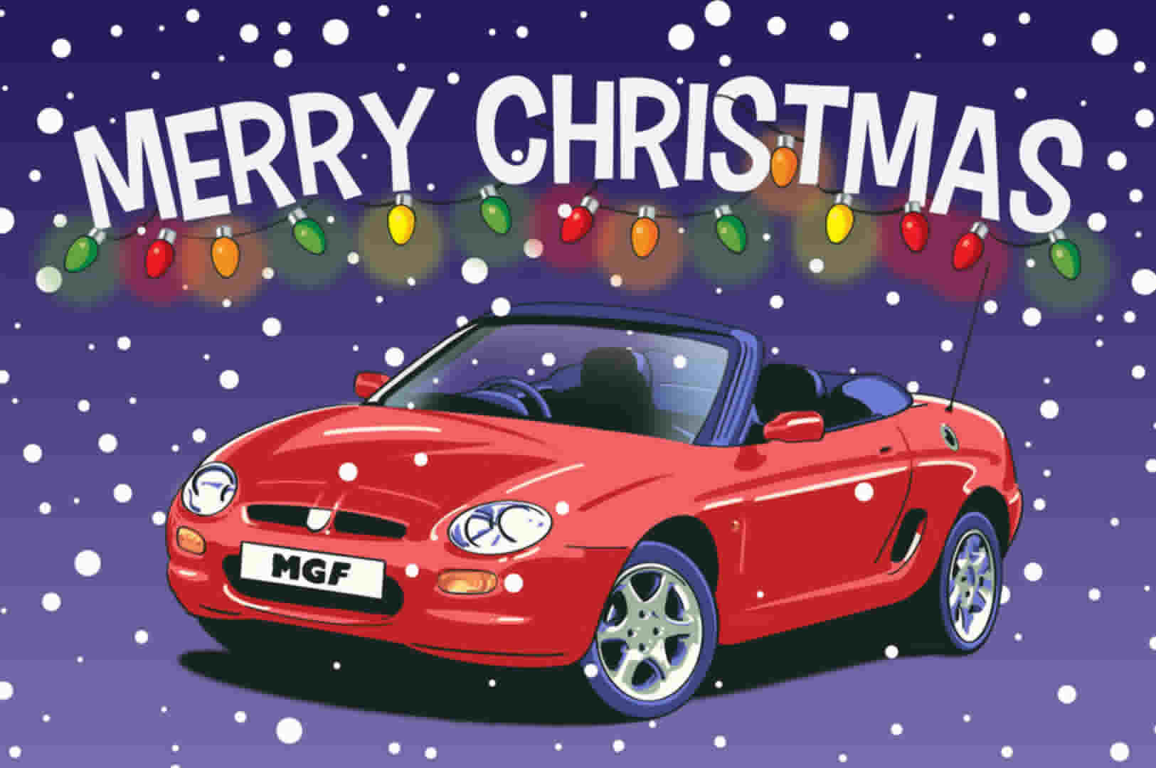 Red MGF Christmas Card