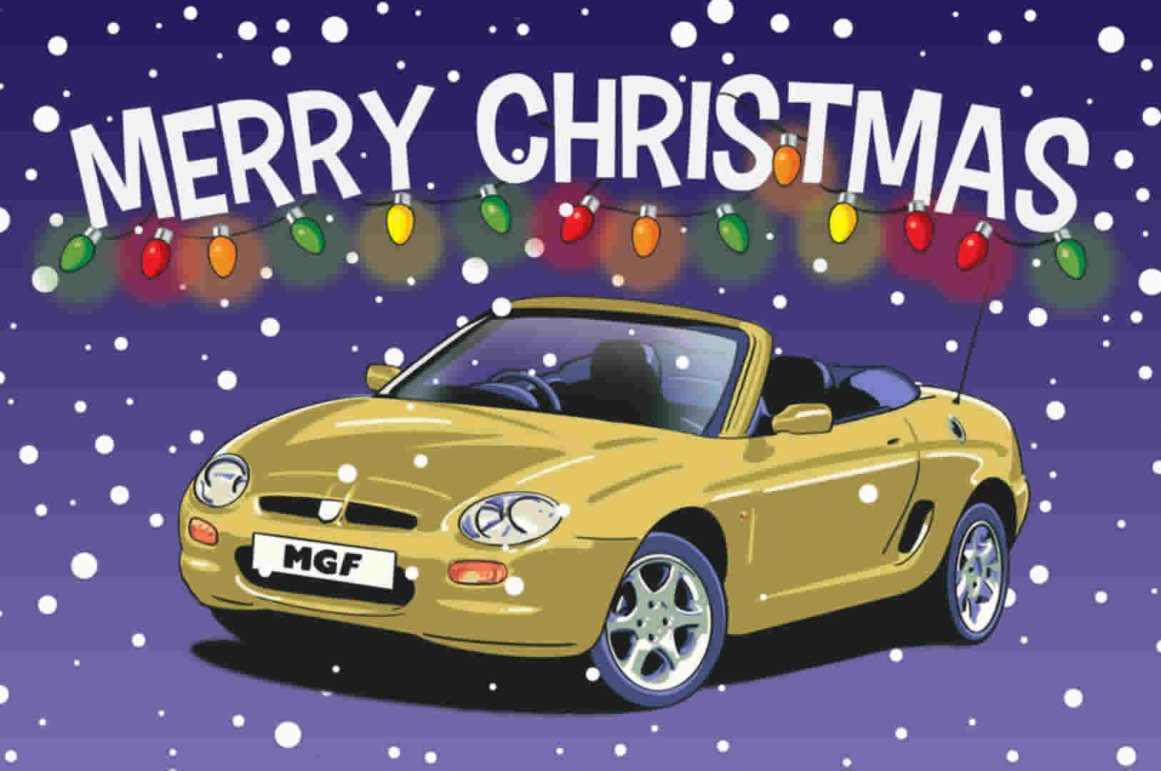 Gold MGF Christmas Card