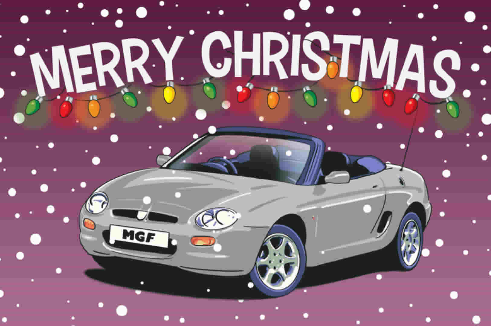 Silver MGF Christmas Card