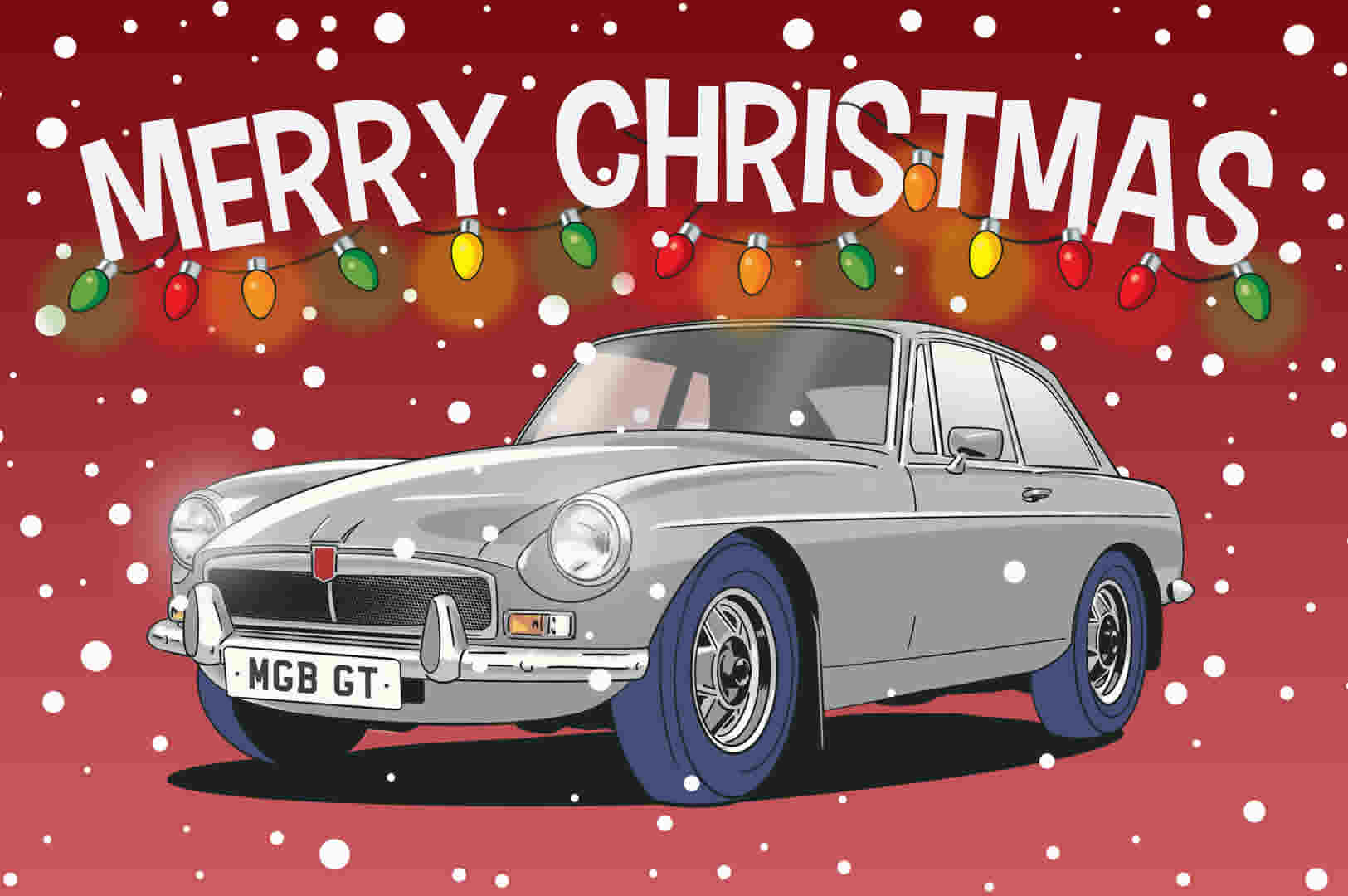 MGB gt Christmas Card