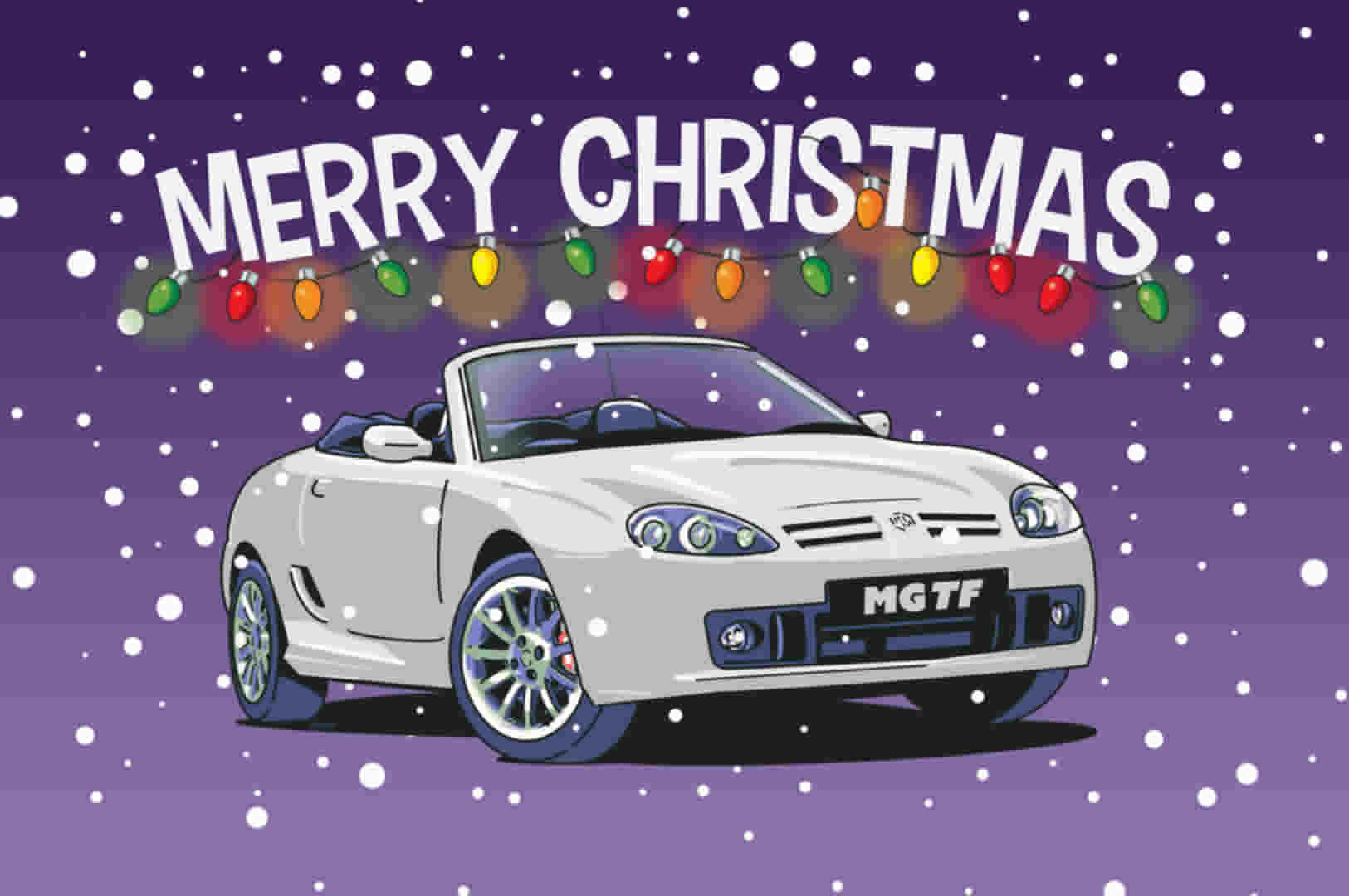 Silver MGTF Christmas Card