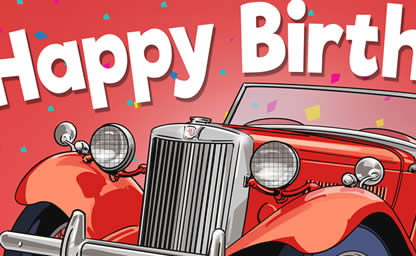 Car Birthday Cards