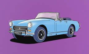 MG Midget Drawing